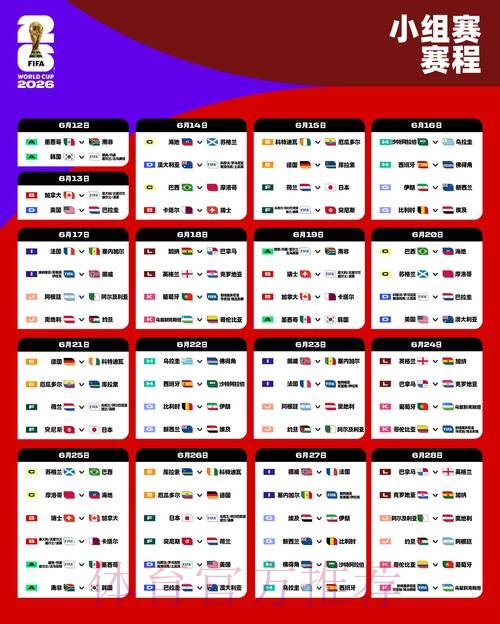 2026世界杯比赛时间详细安排观看指南怎么查
